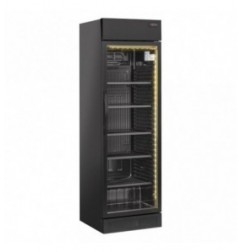 ARMOIRE A BOISSONS NOIRE 1 PORTE VITREE