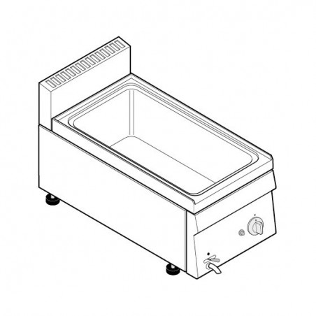 BAIN MARIE GN 1/1 GAZ - GAMME 600